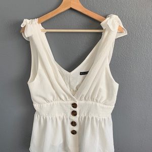 Cute Zaful Button up Tank! (Medium but runs large)